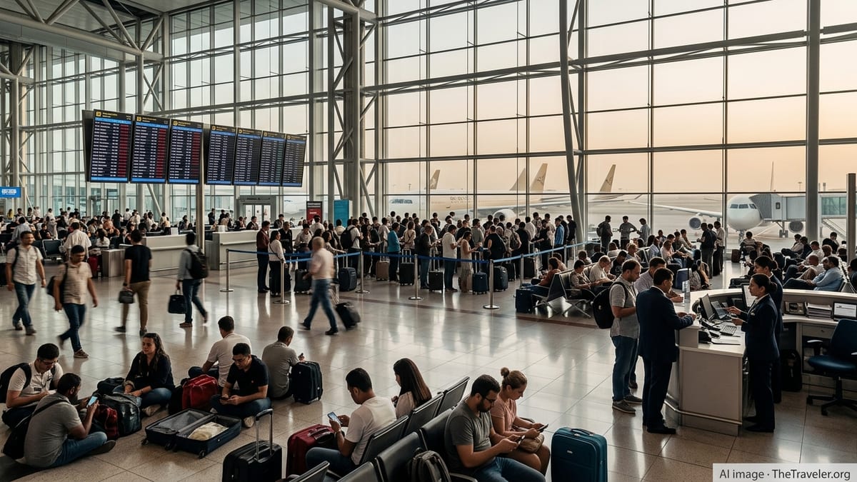 Middle East Flight Chaos Strands Thousands Across Global Hubs