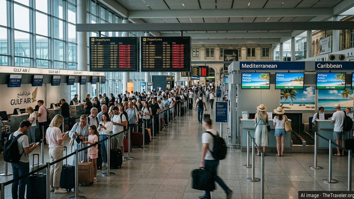 Middle East War Upends Flights as Sun-Seeking Demand Shifts West