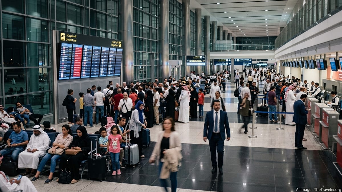 Flight Chaos Strands Passengers Across Gulf Hubs