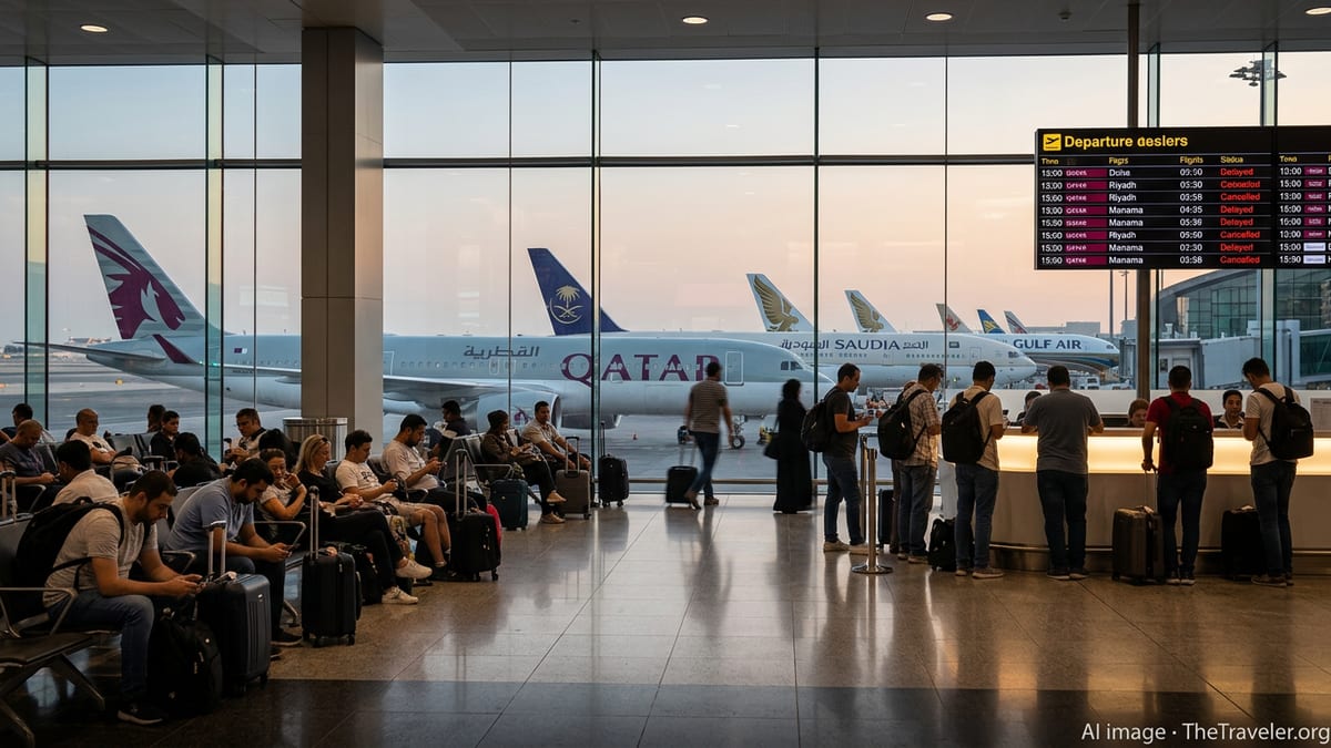 Flight Chaos at Gulf Hubs as Cancellations Mount