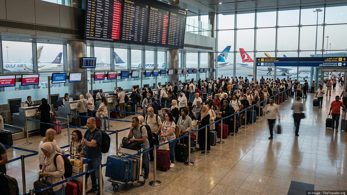 Middle East Flight Turmoil Hits Key Gulf and Egypt Hubs