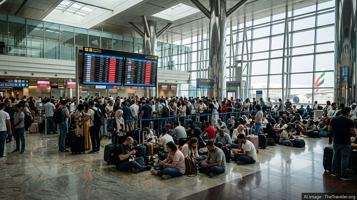 Middle East Airspace Turmoil Grounds Thousands of Travellers