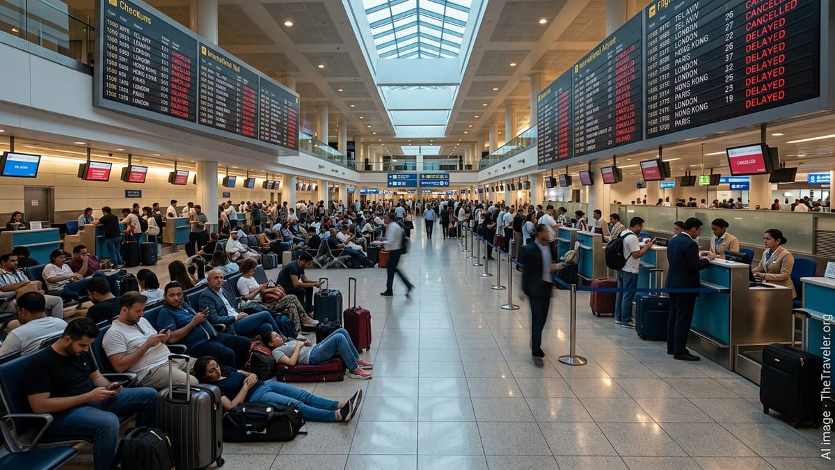 Mass Flight Chaos as Middle East Disruptions Ripple Worldwide