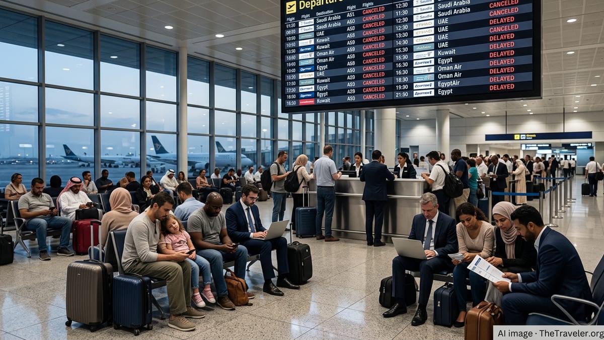 Major Flight Chaos Hits Middle East as Cancellations Soar