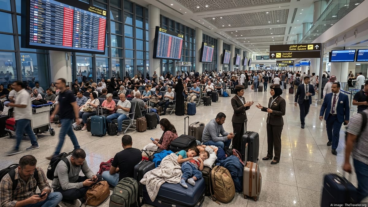 Middle East Airspace Chaos Strands Thousands of Travellers