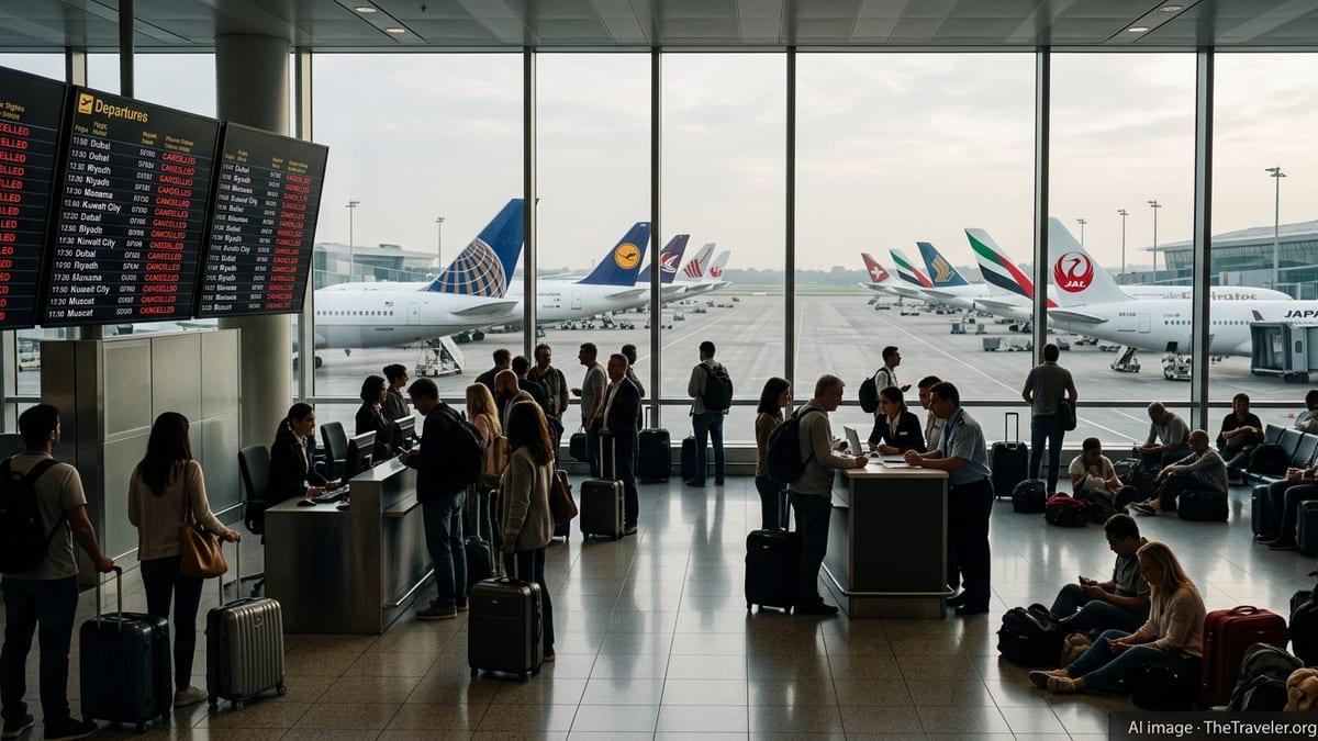 Global Airlines Cut Gulf Routes Amid Middle East Airspace Crisis