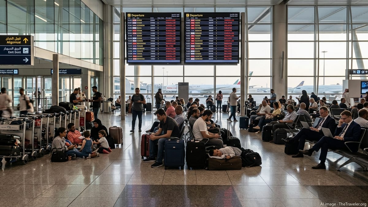 Middle East Turbulence Halts Gulf Flights, Strands Travelers