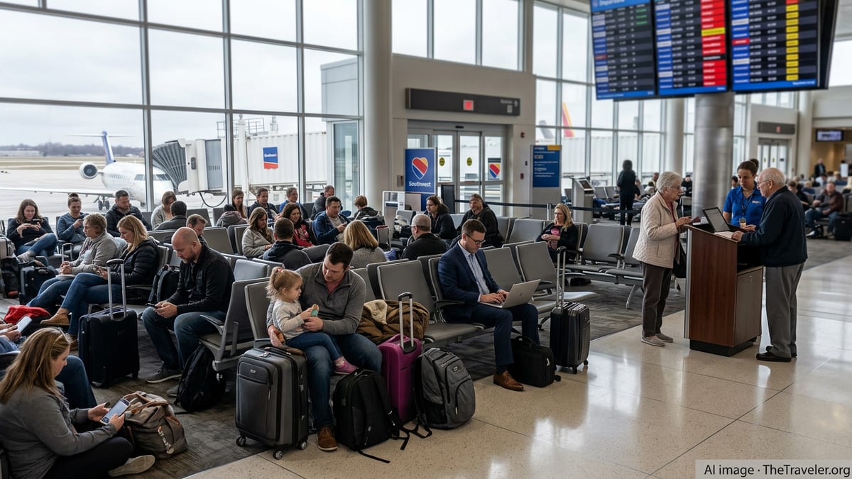 Flight Cancellations Strand Travelers at Milwaukee Airport