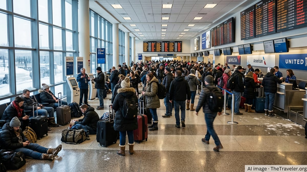 Flight Chaos Strands Hundreds at Minneapolis–St. Paul