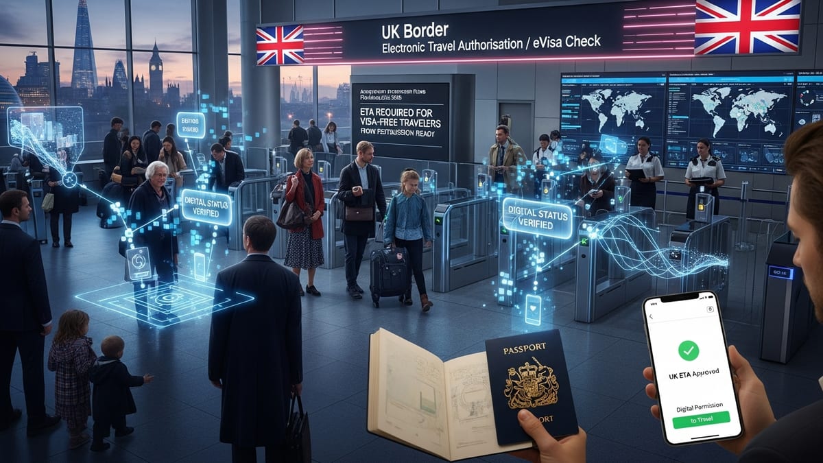 UK Completes Shift to Fully Digital Borders With Mandatory ETA for Most Visitors