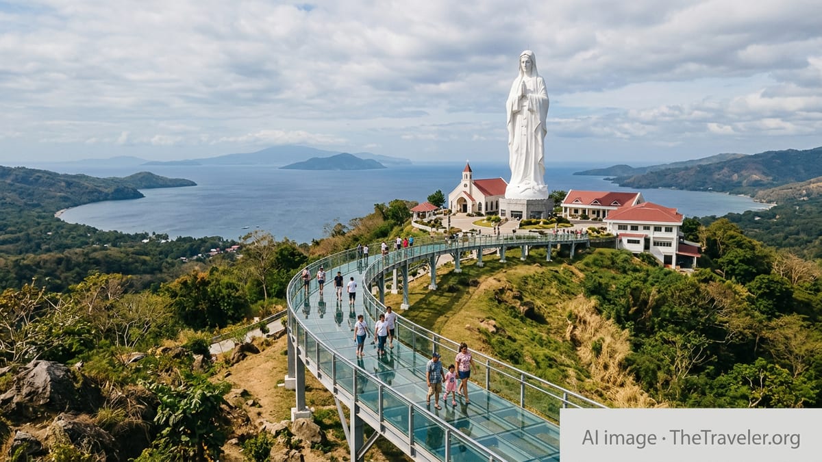 Montemaria Unveils Glass Walkway and Winter-Themed Faith Escape