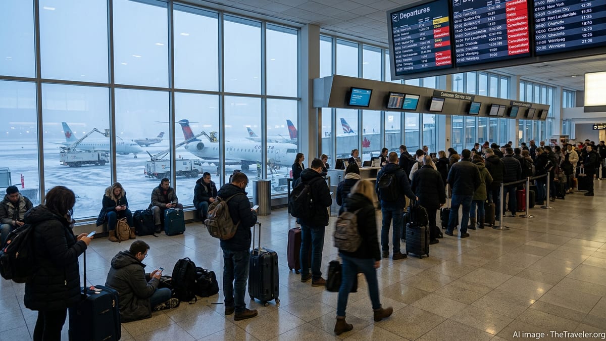 Storm Disrupts Montreal Flights, Dozens Stranded at YUL