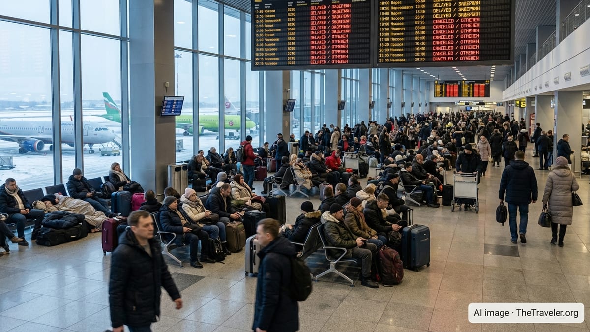 Flight Chaos Strands Hundreds at Moscow’s Major Airports