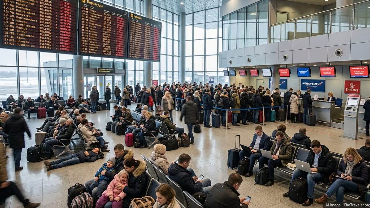 Flight Chaos Grips Moscow and St. Petersburg Hubs