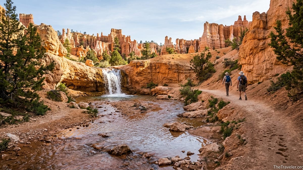 How to Hike Mossy Cave Trail for Waterfalls, Hoodoos and Views