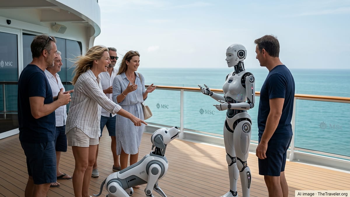 MSC Cruises Bets on AI Robot Dogs for 2026 Voyages