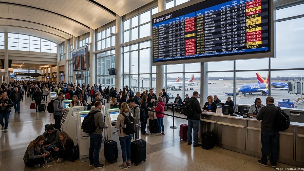 Cancellations and Delays Rattle Travelers at Minneapolis–St. Paul