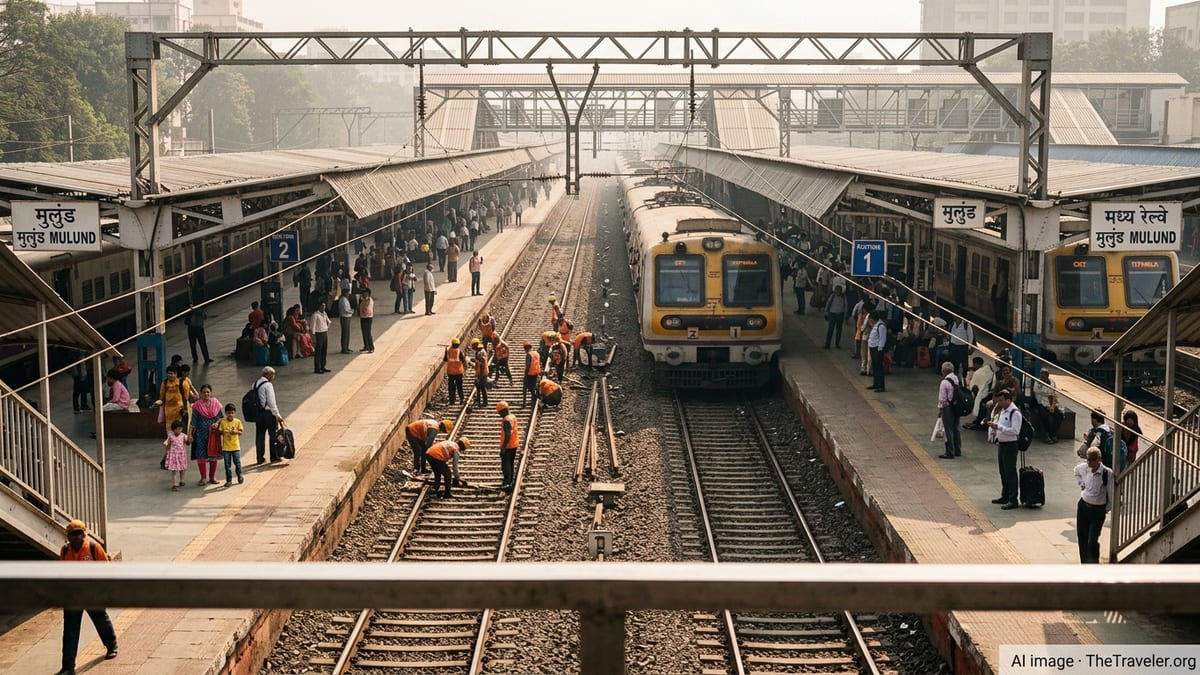 Mumbai Mega Block Disrupts Central Railway Locals on March 22