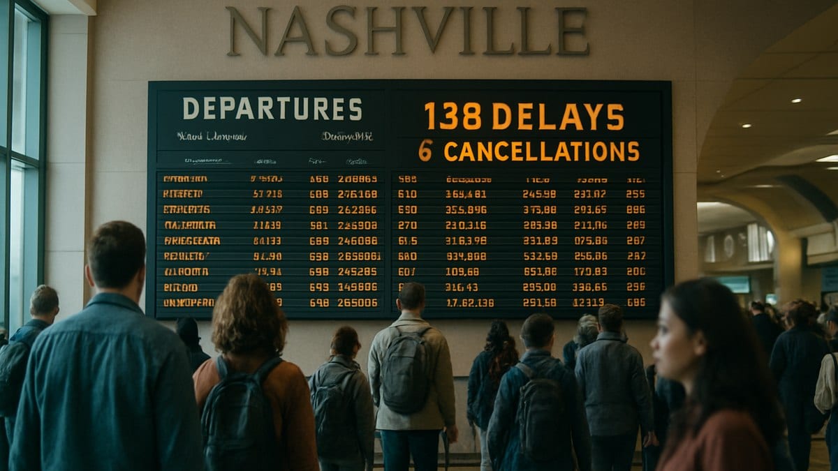 Nashville Airport Logs 138 Delays, 6 Cancellations in April Surge