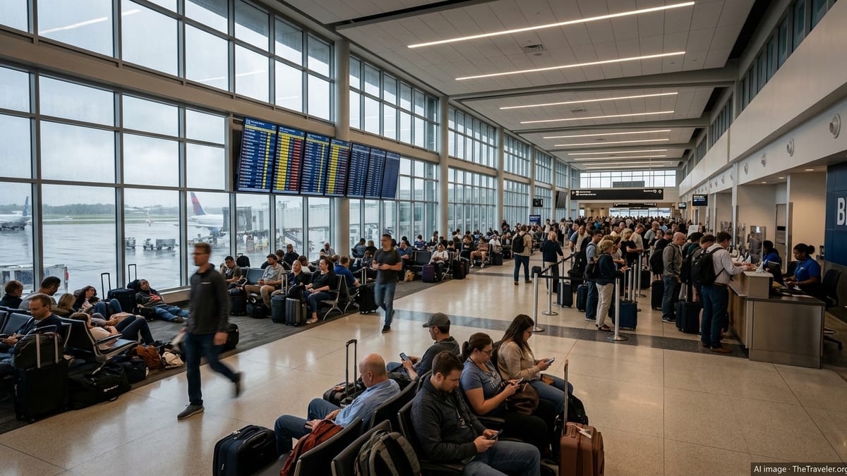 Mass Flight Disruptions Strand Passengers at Nashville Airport