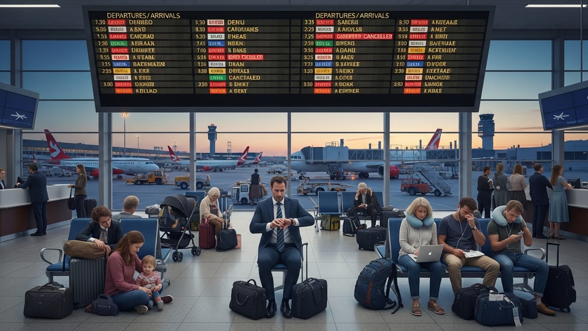Staffing Crisis Triggers Nationwide Flight Chaos Across Australia’s Major Airports