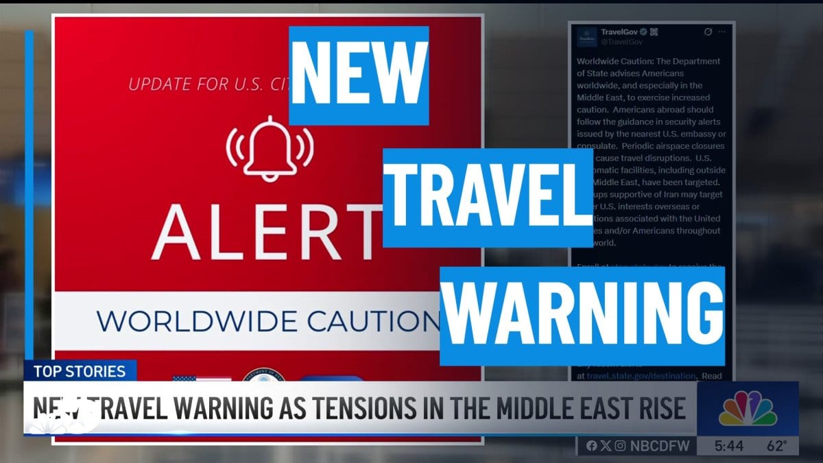 New Travel Warnings as Middle East Tensions Disrupt Routes