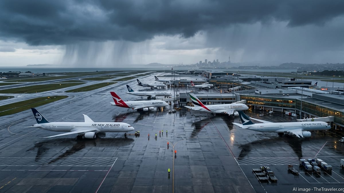 320mm Rain Threatens NZ Travel: Airlines, Hotels on Alert