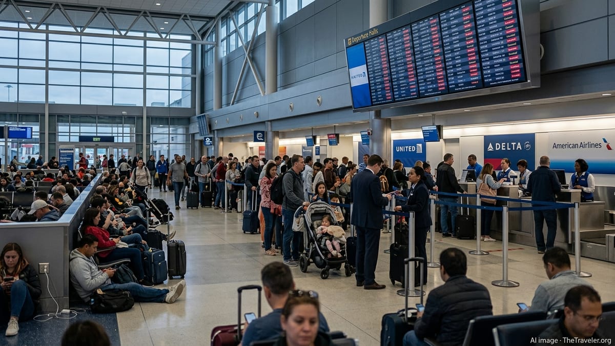 Mass Delays Strand Travelers at Newark Liberty Airport