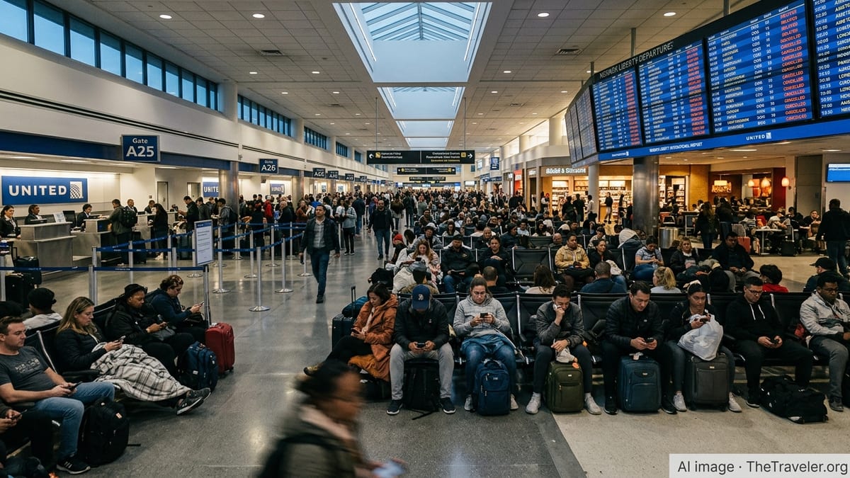 Newark Chaos Strands Hundreds as 385 Flights Disrupted
