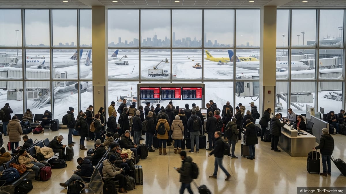 Snowstorm Triggers Major Flight Disruptions at Newark Liberty