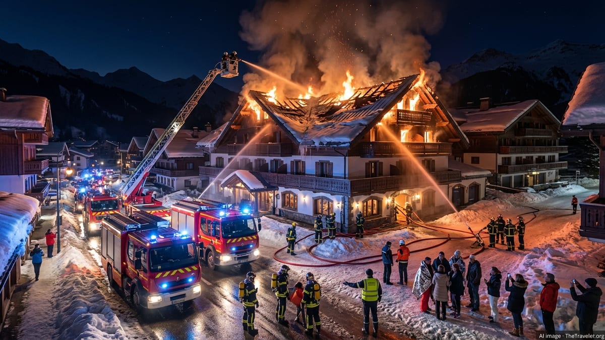 Nighttime Fire Triggers Mass Evacuation at Luxury Hôtel des Grandes Alpes, Courchevel
