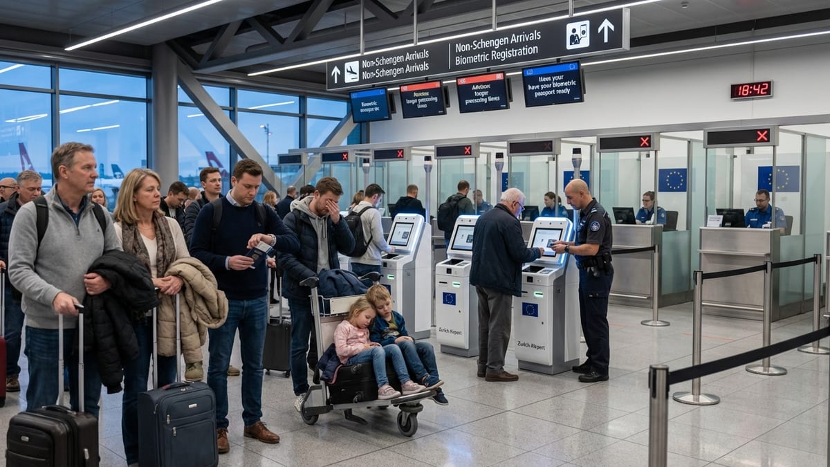 Biometric Borders Bring Long Queues for Non‑EU Travelers in Switzerland and Schengen