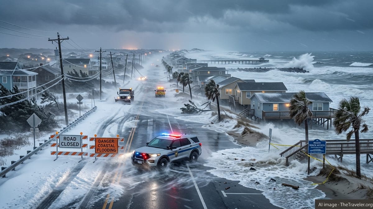 Bomb Cyclone Nor’easter to Slam Carolinas and Virginia, Crippling Coastal Travel This Weekend