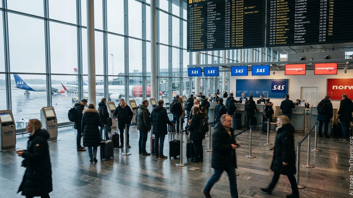 Norway Flight Chaos Disrupts Travel at Three Major Hubs