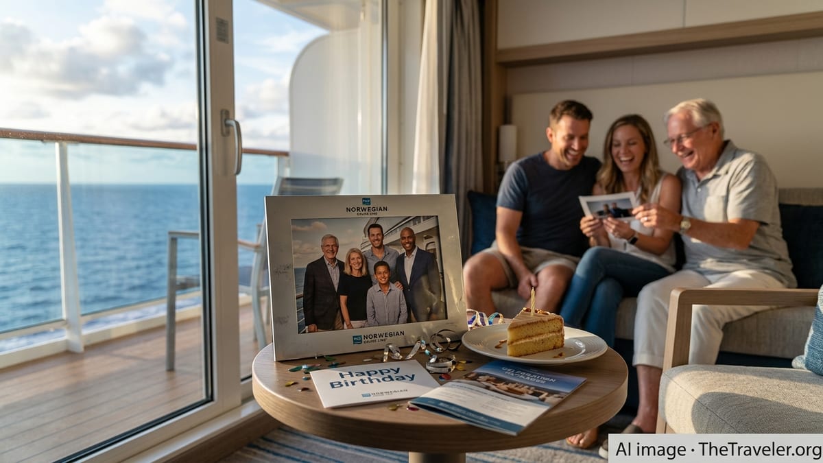 Norwegian Cruise Line Swaps Birthday Cake for Photo Keepsake