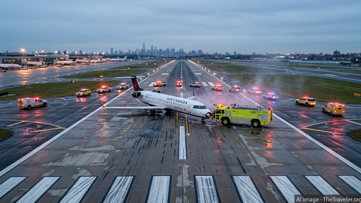 NTSB Probes Fatal Air Canada Firetruck Collision at LaGuardia