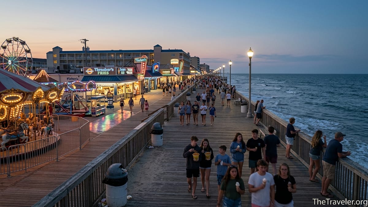 Ocean City’s Boardwalk: Quiet Beach Town by Day, Electric by Night