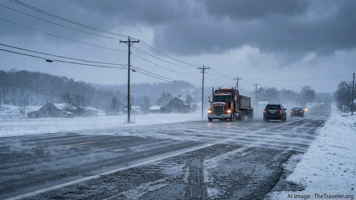Late Winter Storm Slams Ohio and Pennsylvania With Snow and Ice