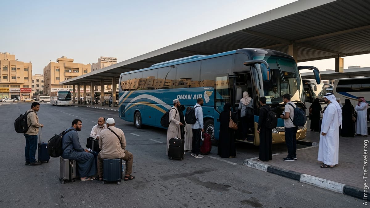 Oman Air Adds UAE–Muscat Bus Link for Stranded Fliers