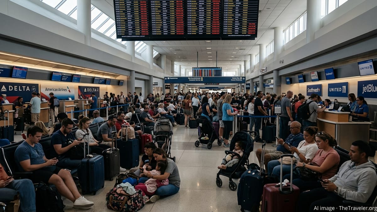 Mass Flight Disruptions Strand Passengers at Orlando Airport