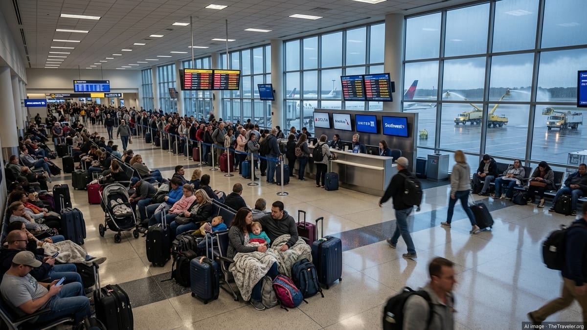 Winter Storm Strands Thousands as Orlando Flights Crippled