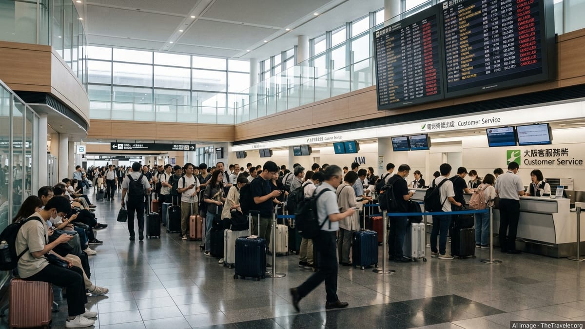 Osaka Flight Disruptions Hit Hundreds of Travellers Across Japan