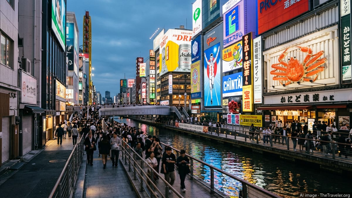 Osaka Tests Smart Avenues to Tackle Dotonbori Crowds