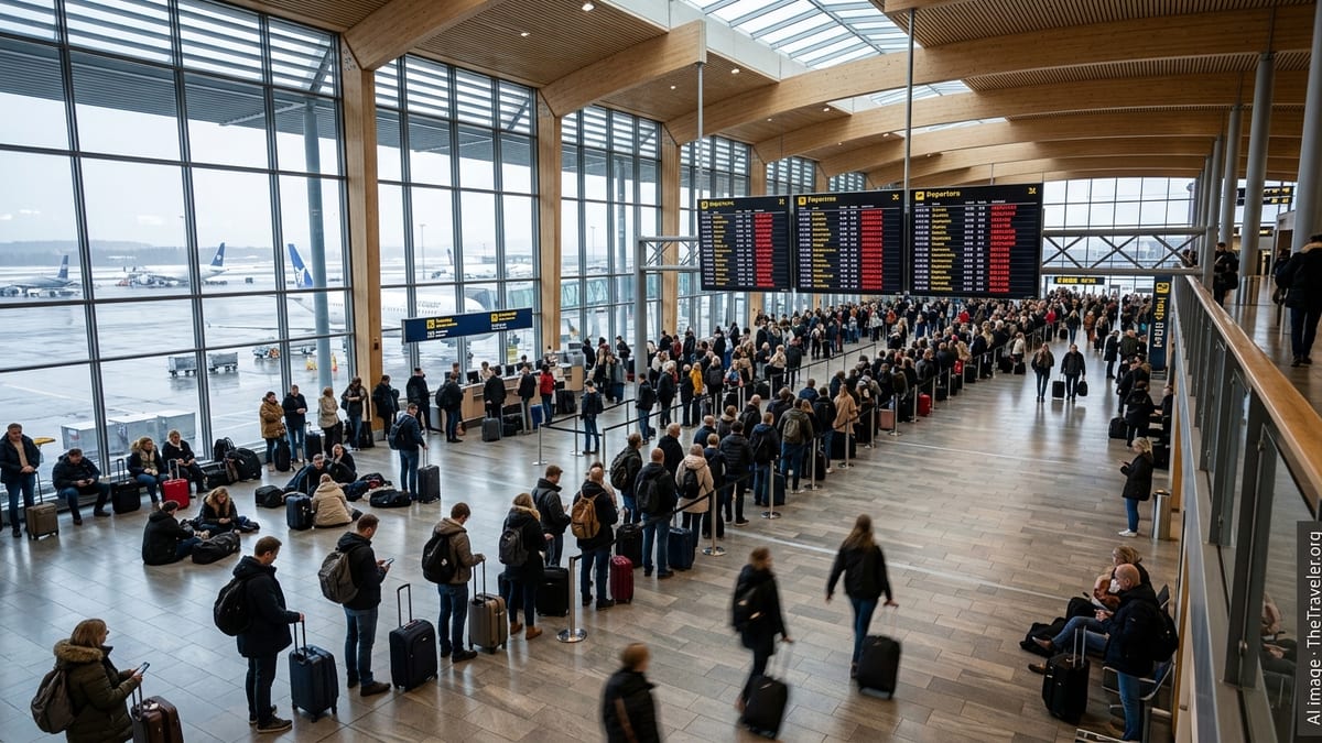 Mass Flight Chaos Hits Oslo Airport in Late March 2026