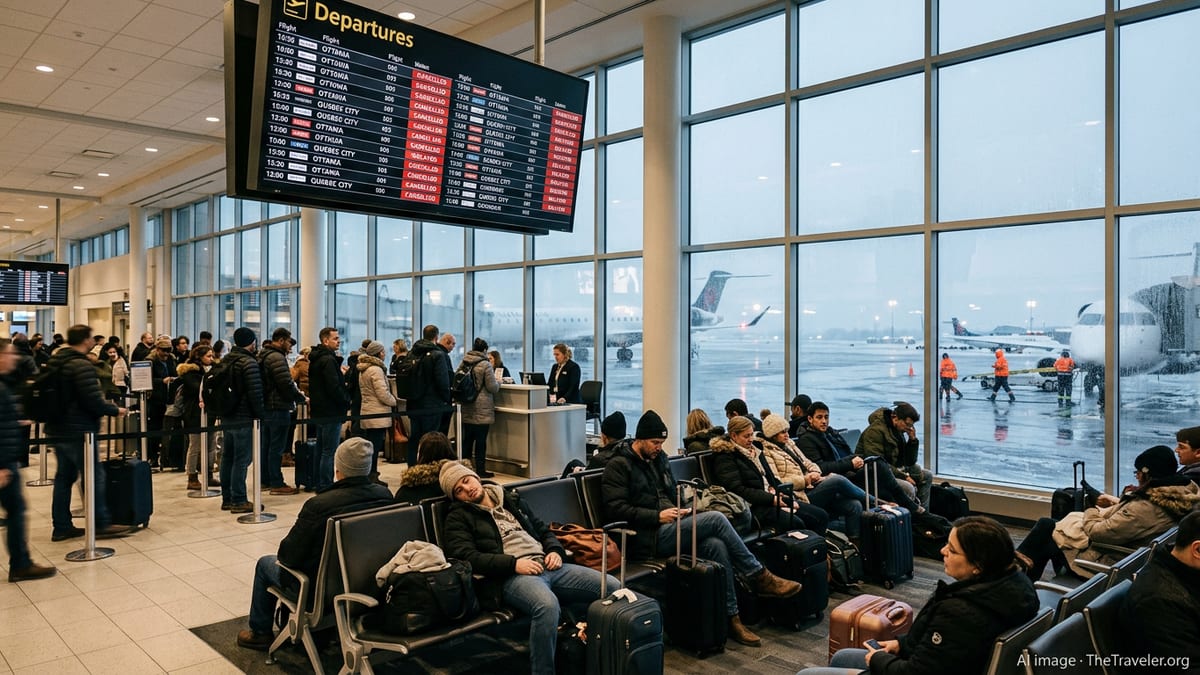 Freezing Rain Grounds Dozens of Flights at Ottawa and Quebec City