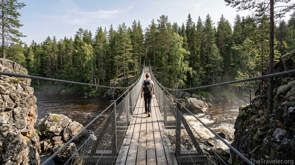 Crossing Oulanka’s Suspension Bridges in Finland’s Wild North