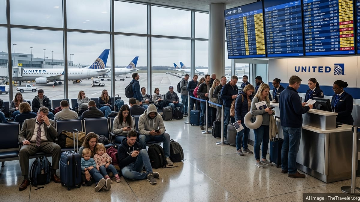 Nationwide United Airlines Delays Snarl Hubs, Stranding Thousands of U.S. Travelers