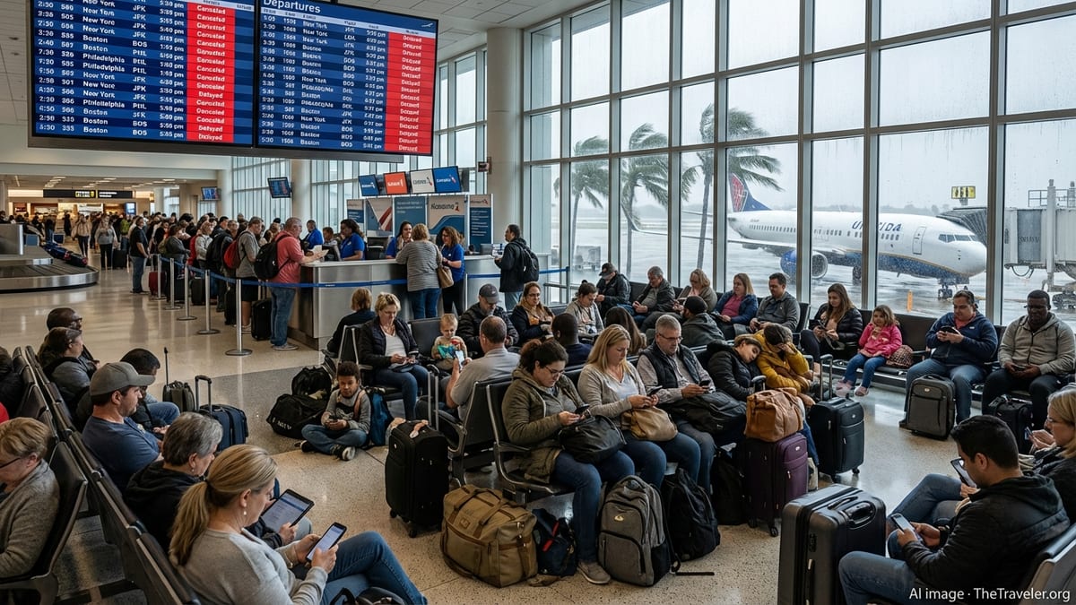 Palm Beach Flights Snarled as Northeast Blizzard Halts Travel