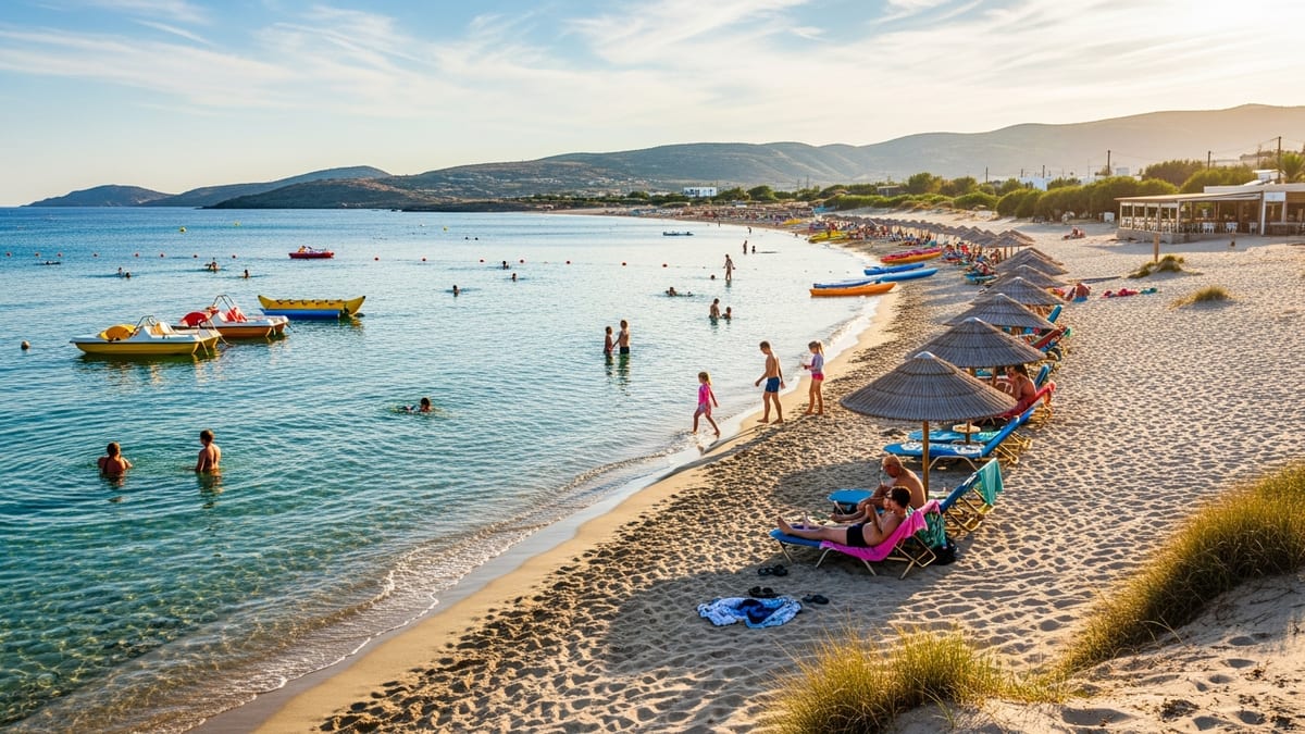 Late afternoon at Paradise Beach, Kos, Greece