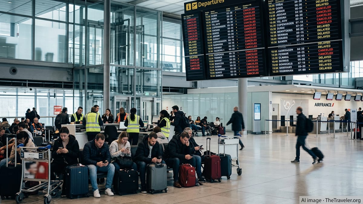 Paris Flight Chaos Strands Passengers as Disruptions Spread